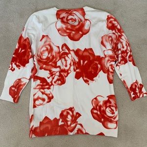 *NEW W TAG* Floral Button-Down Sequin Sweater